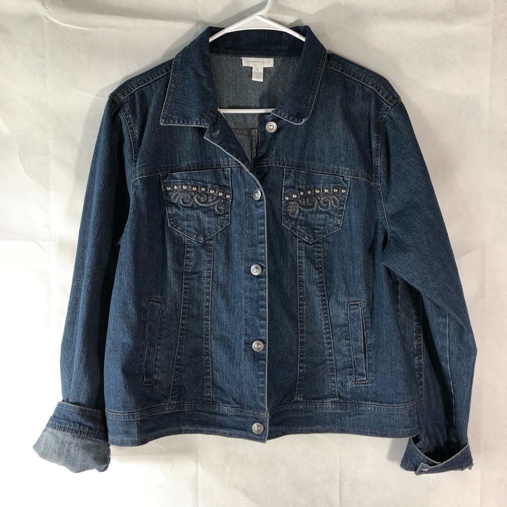 Charter Club Petite Jean Jacket